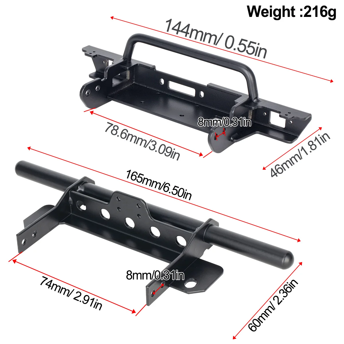 Metal Front Bumper for VP VS4- - Car Accessories Phoenix reseña y precio
