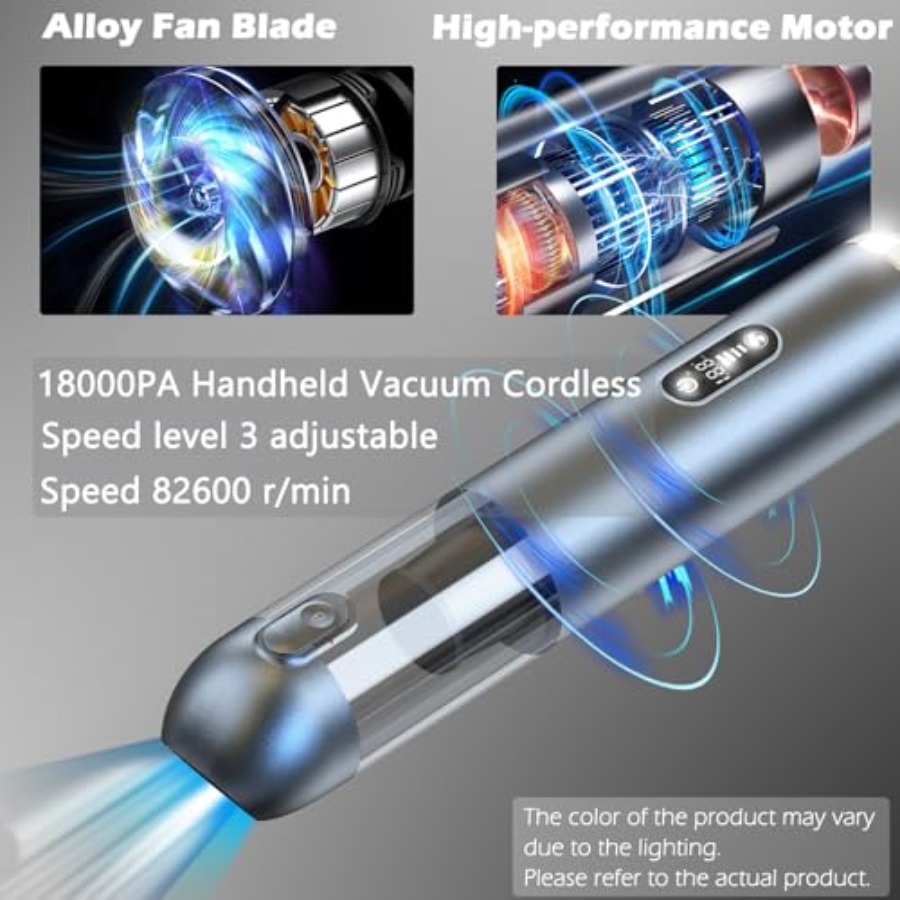 Car Vacuum Cleaner 18000Pa Pow - Car Vacuum Cleaner reseña y precio
