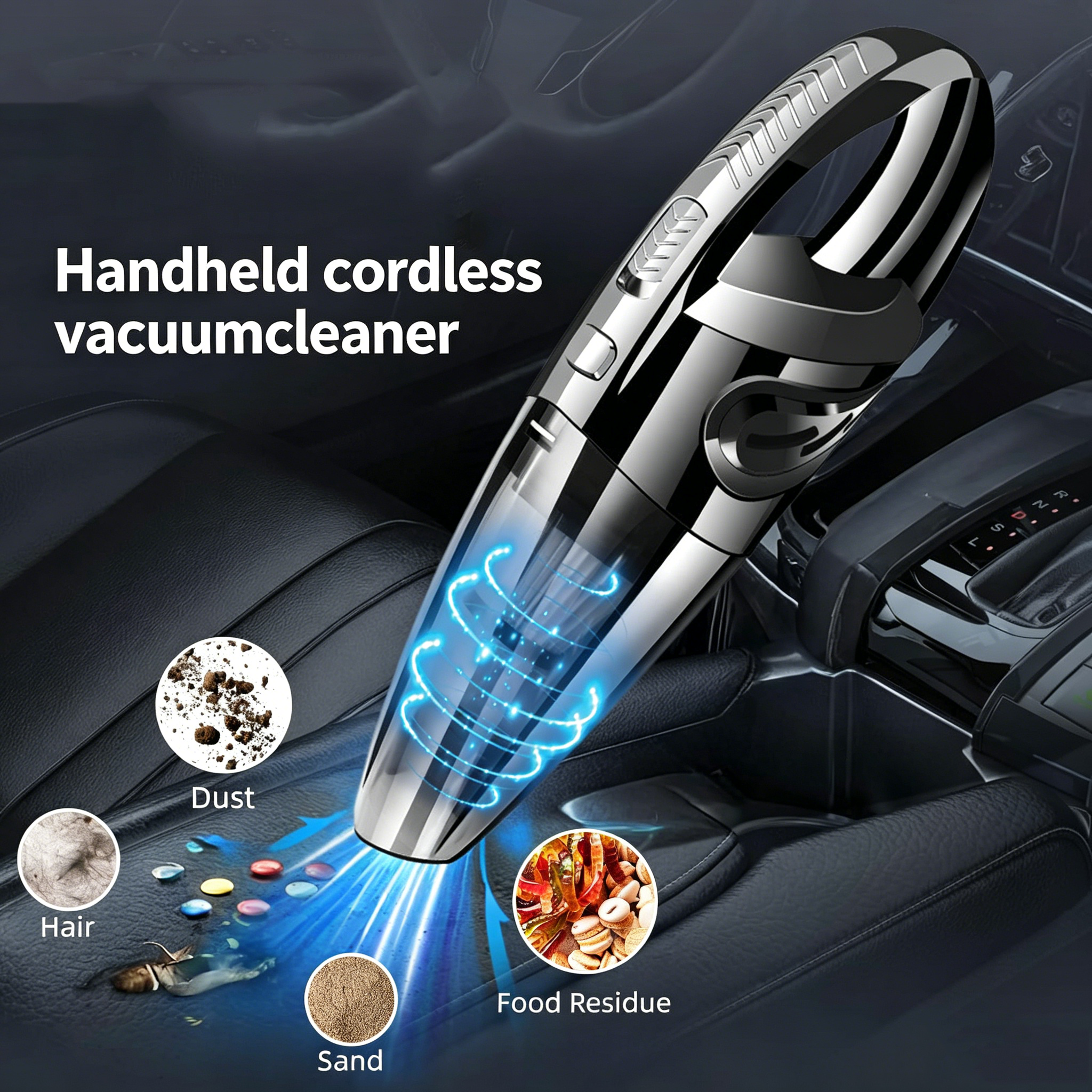 Portable Wireless Handheld Vac - Car Vacuum Cleaner reseña y precio