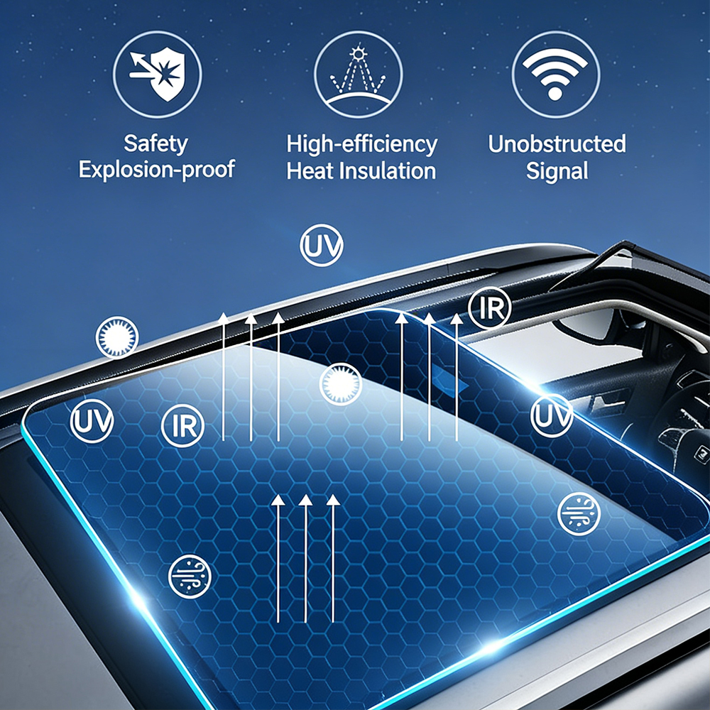 TPH Car Sunroof Ice Film Heat  - Tinted Window Film reseña y precio