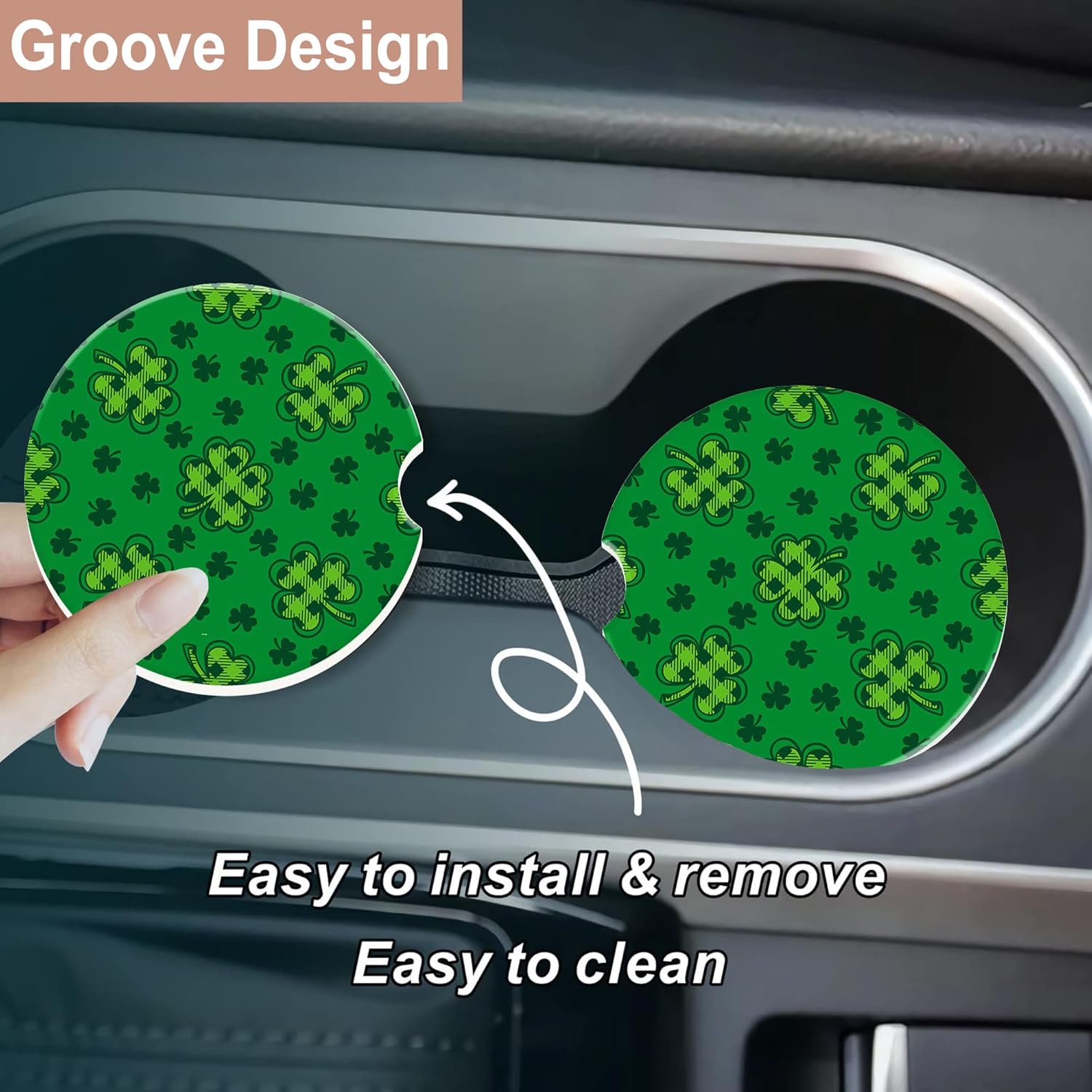 Car Coaster for Cup Holders,Gr - Car Accessories Cork reseña y precio