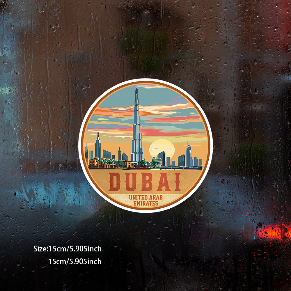 1pc Dubai UAE Souvenir Vinyl C - Car Accessories Uae reseña y precio