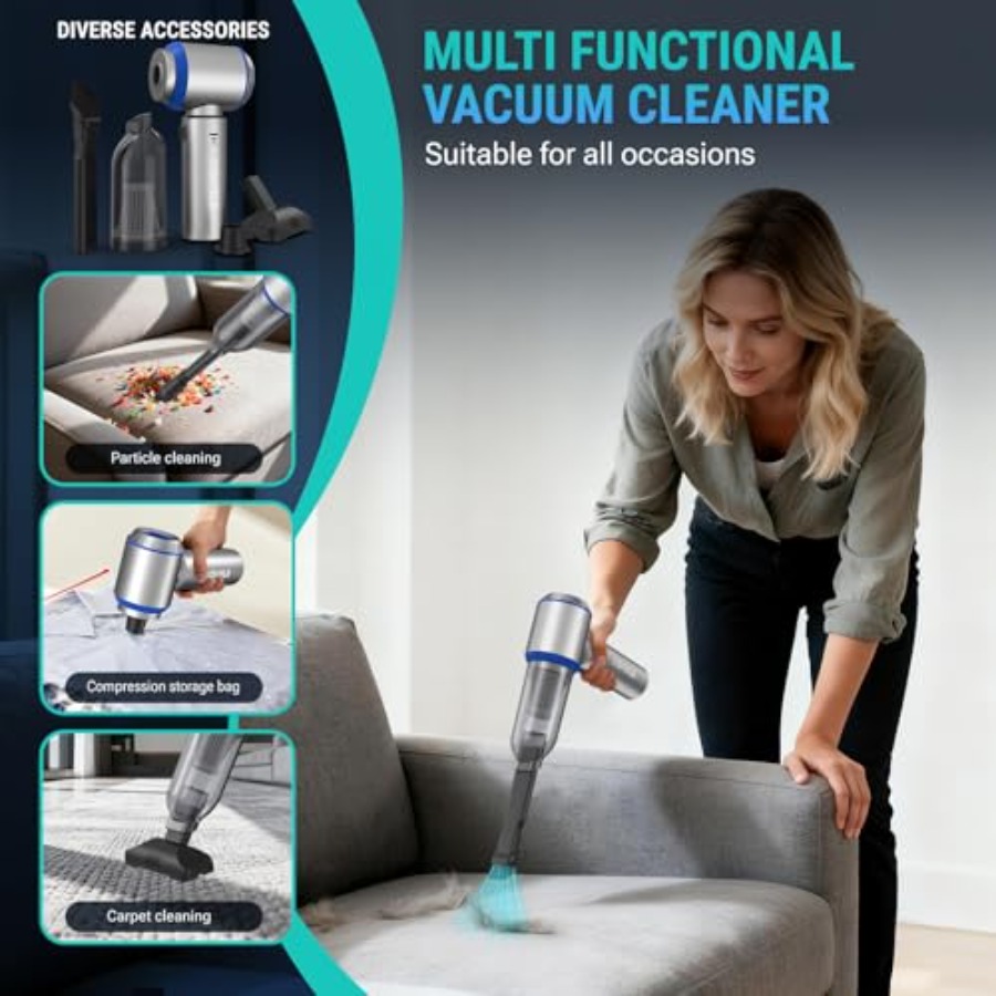 Mini Vacuum Cleaner 2 in 1 270 - Car Vacuum Cleaner reseña y precio