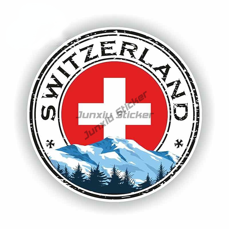 Swiss Alps Switzerland Flag St - Car Accessories Zurich reseña y precio