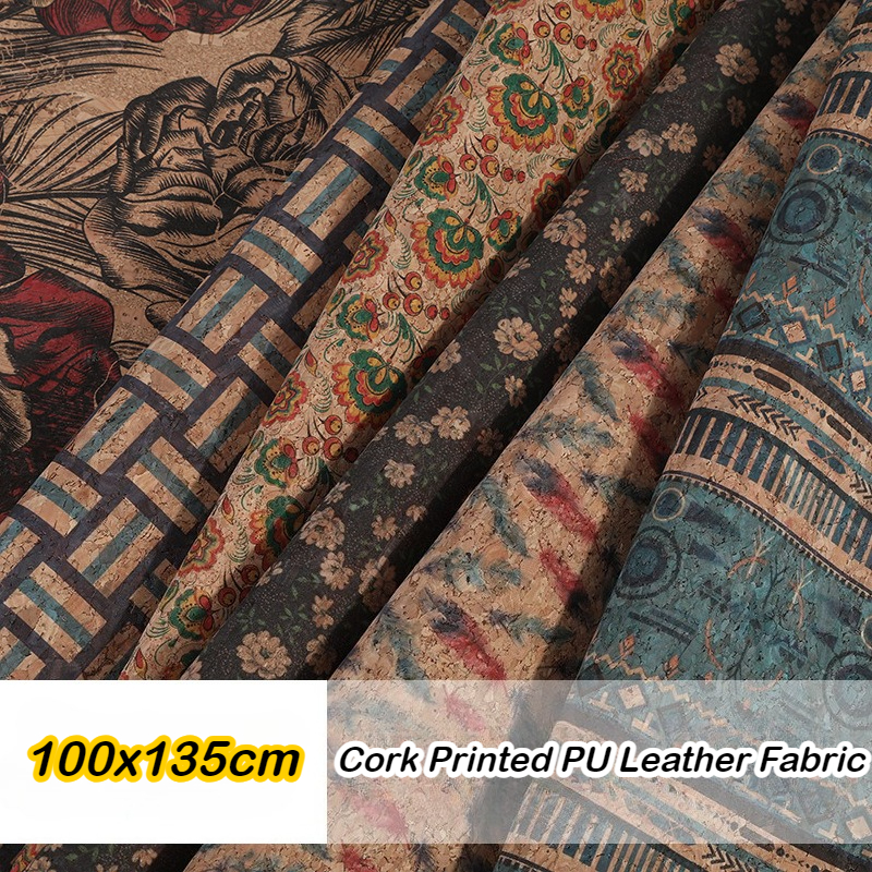 Cork Printed PU Leather Fabric - Car Accessories Cork reseña y precio