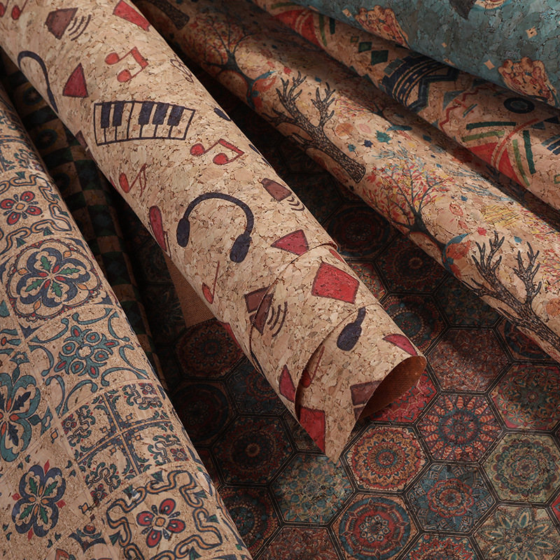 Cork Printed PU Leather Fabric - Car Accessories Cork reseña y precio
