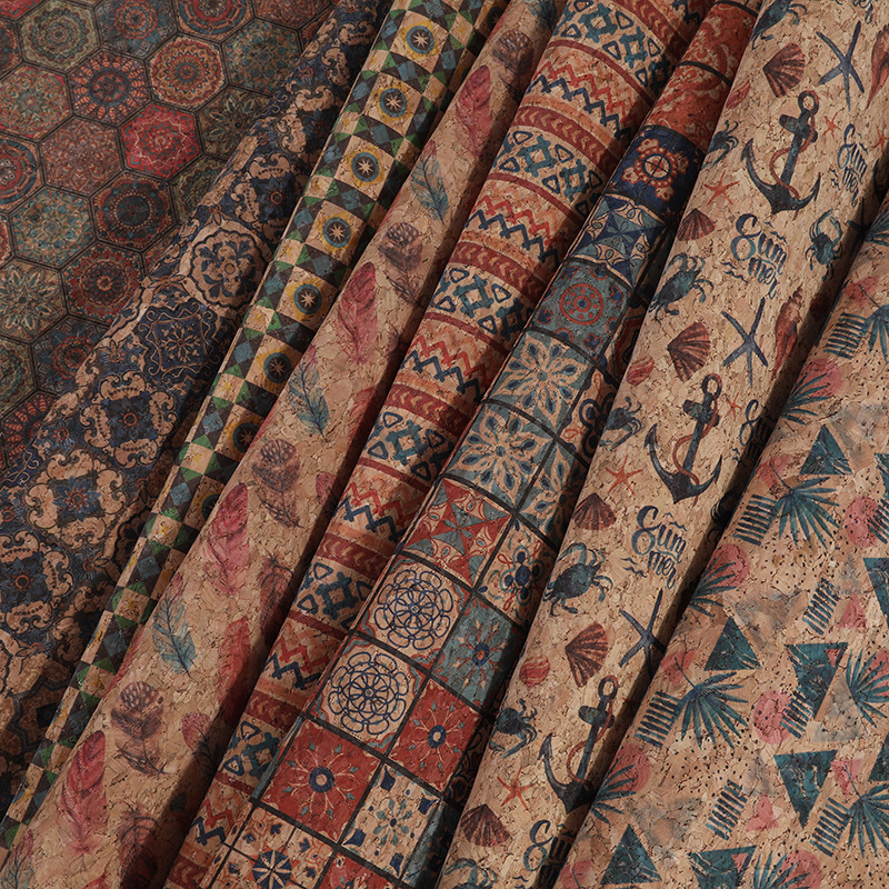 Cork Printed PU Leather Fabric - Car Accessories Cork reseña y precio