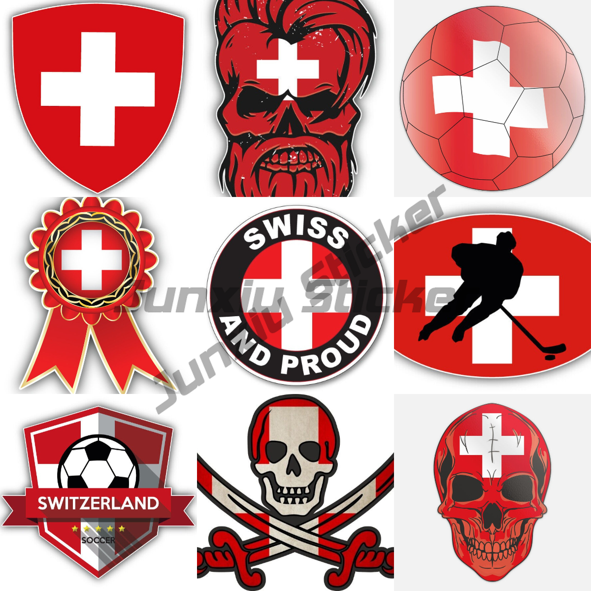 Swiss Alps Switzerland Flag St - Car Accessories Zurich reseña y precio