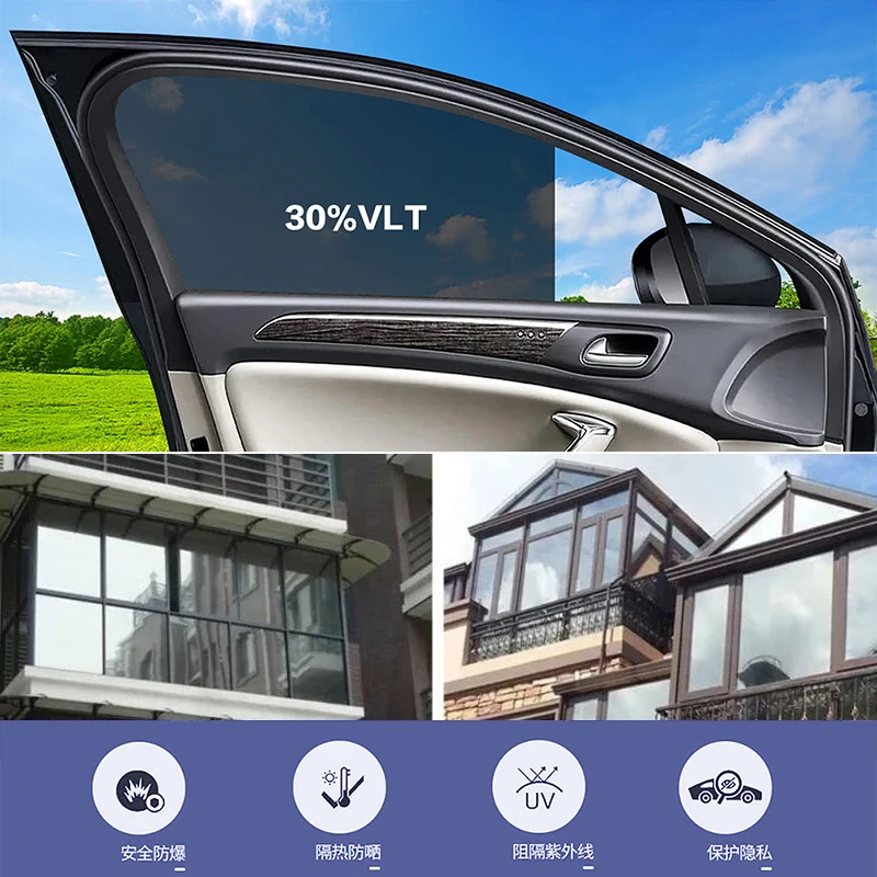 50cmx3m Car Window Privacy Tin - Tinted Window Film reseña y precio