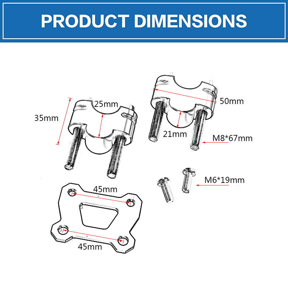MT07 Handlebar Riser Handle Ba - Car Accessories Xuv 700 reseña y precio