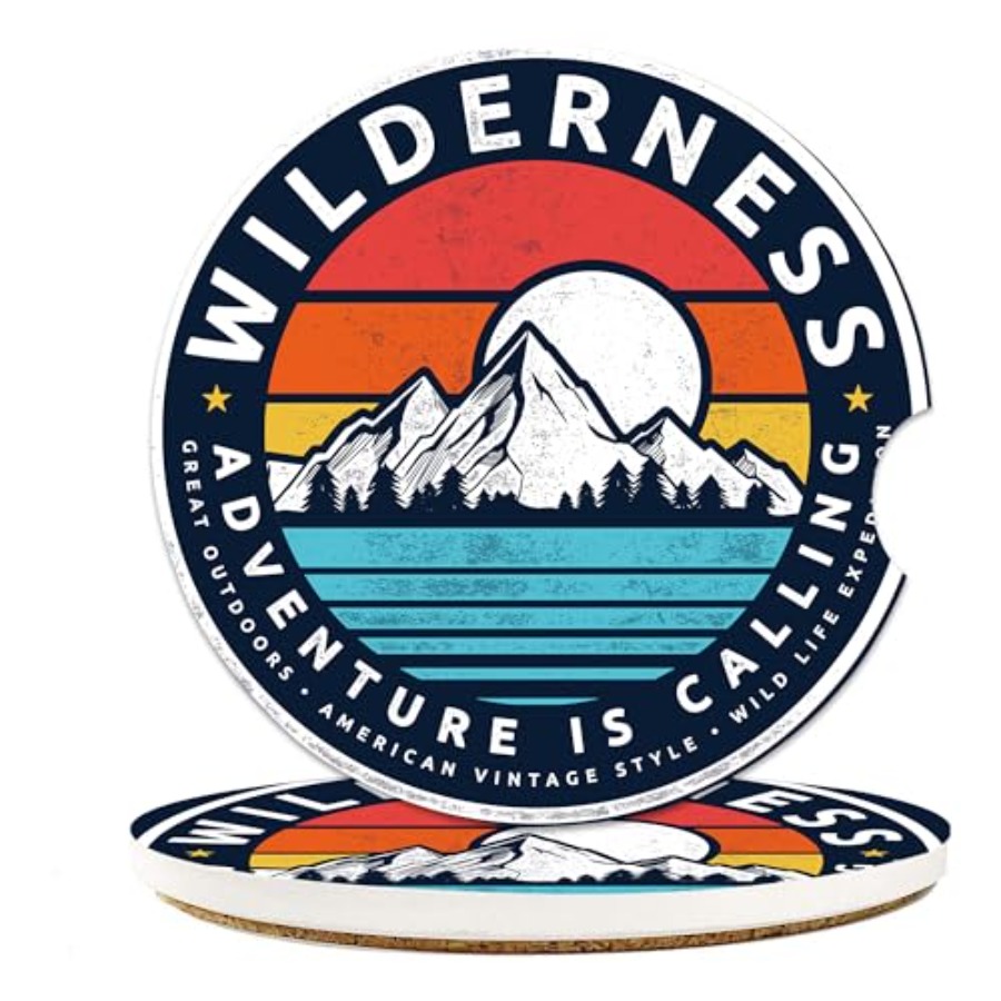 Wilderness Mountain Car Coaste - Car Accessories Cork reseña y precio