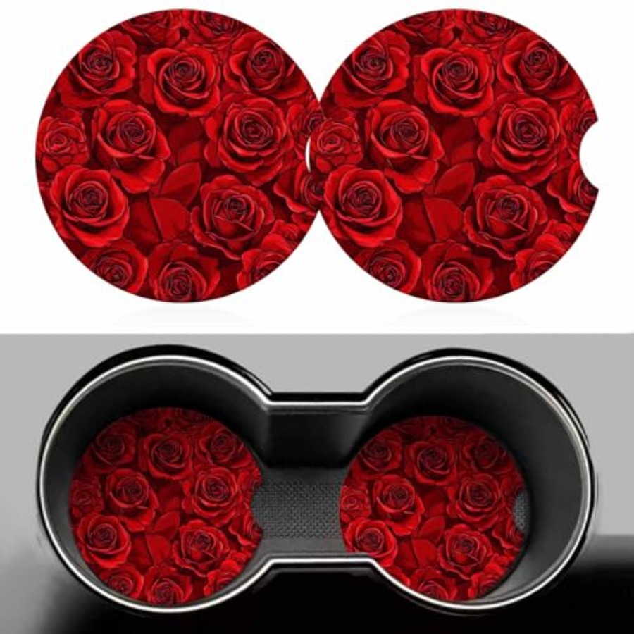 2 Pack Car Cup Holder Coaster  - Car Accessories Cork reseña y precio