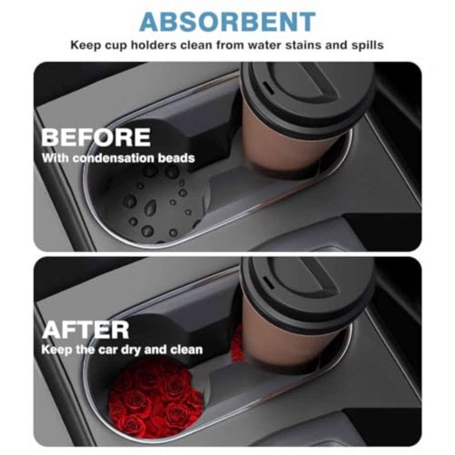2 Pack Car Cup Holder Coaster  - Car Accessories Cork reseña y precio