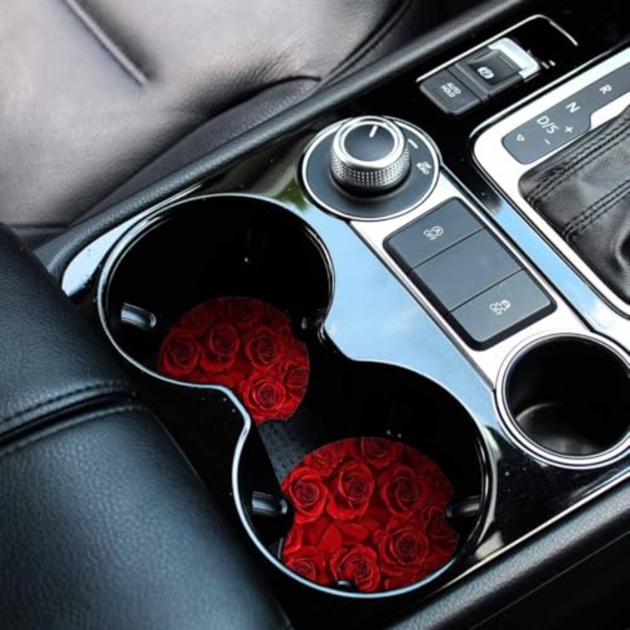 2 Pack Car Cup Holder Coaster  - Car Accessories Cork reseña y precio