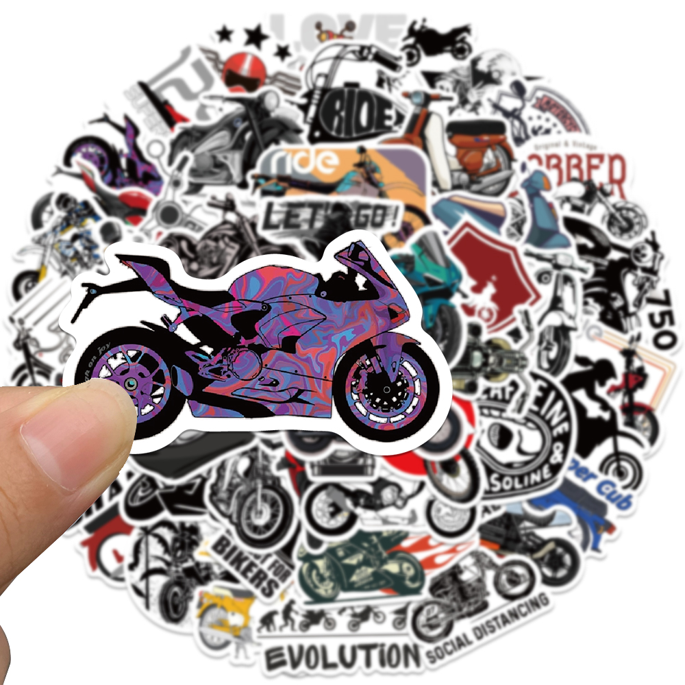 50pcs Retro Motorcycle Sticker - Car Accessories Nz reseña y precio