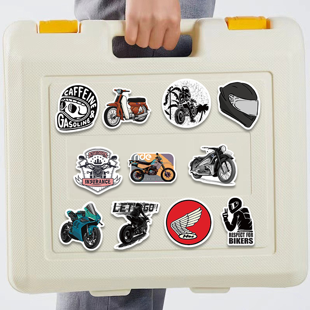 50pcs Retro Motorcycle Sticker - Car Accessories Nz reseña y precio