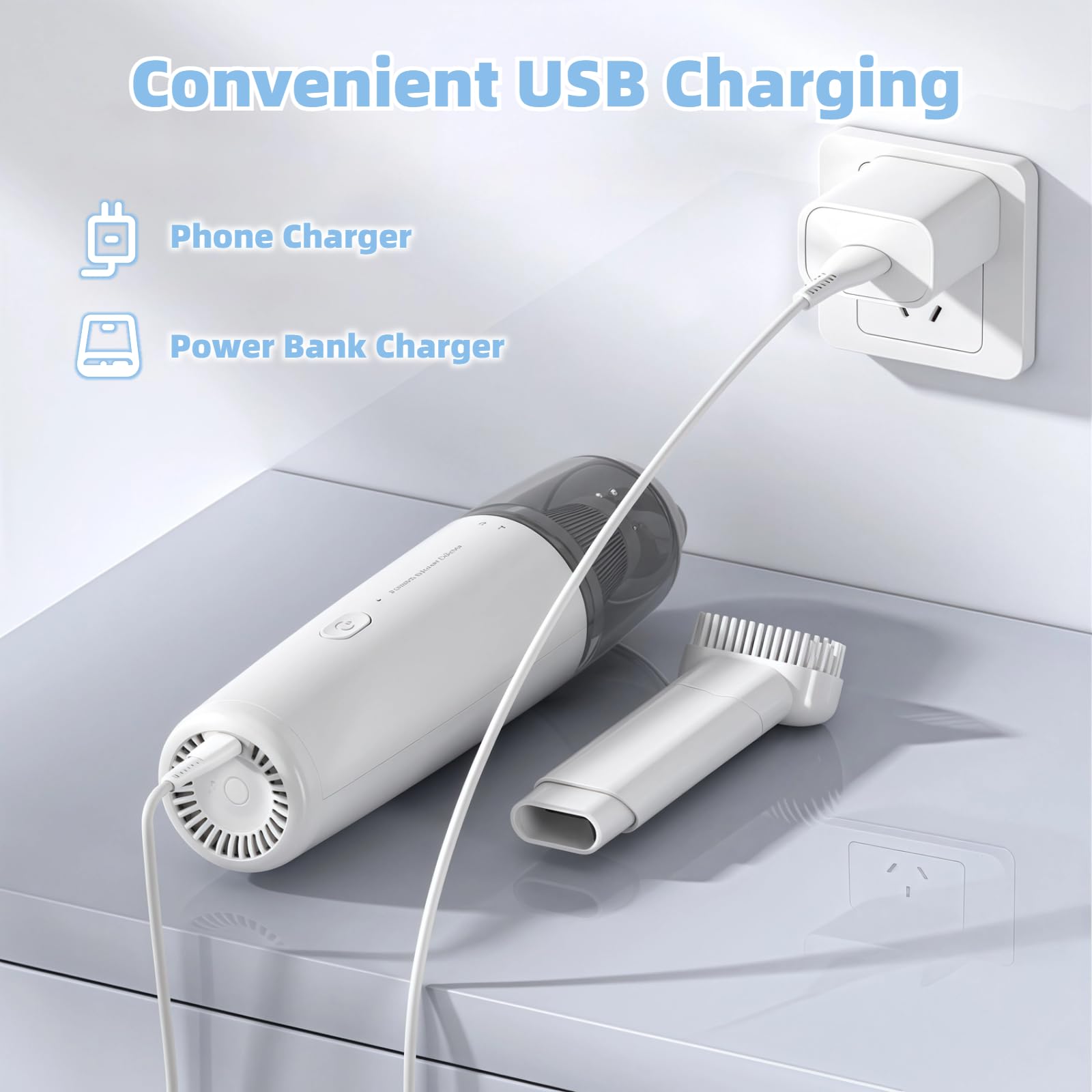 Portable Car Vacuum Cleaner, C - Car Vacuum Cleaner reseña y precio