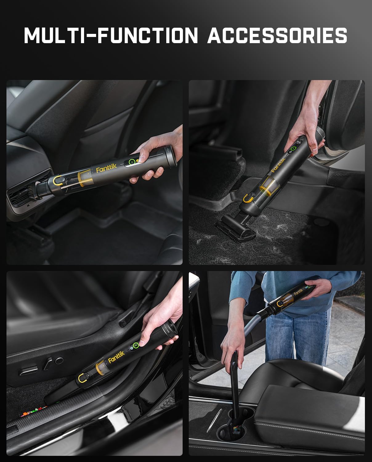 4-in-1 Cordless Handheld Vacuu - Car Vacuum Cleaner reseña y precio