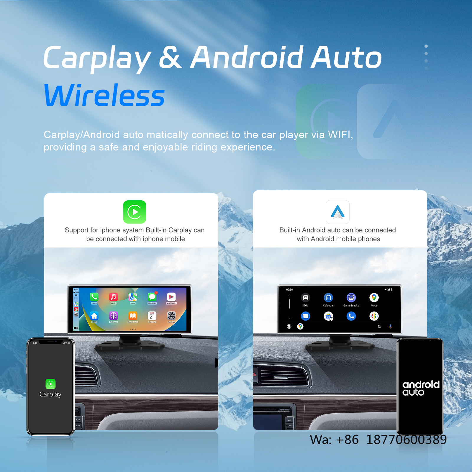 Podofo 11.26'' Portable Wirele - Rear Camera For Car reseña y precio