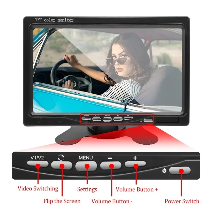 7'' Vehicle Wireless Reverse H - Rear Camera For Car reseña y precio